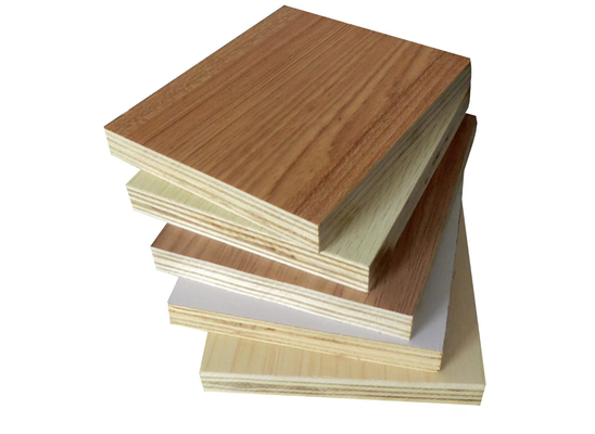 Melamina de alta resistencia de madera contrachapada multicolor de capas longitud 2,44 m