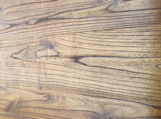 Decoración de interiores de olmos Panel de pared de montaña de grano / grano recto / empalme de madera sólida