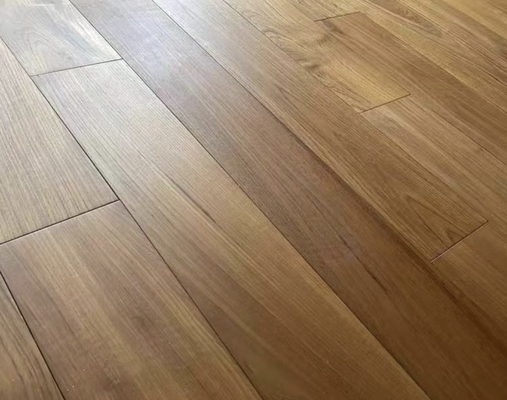 15mm-22mm Teca suelo de madera sólida de madera dura Veneer de suelo ancho 90mm 120mm 140mm